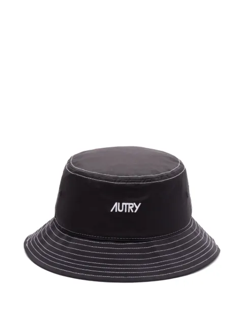 Autry logo-embroidered bucket hat
