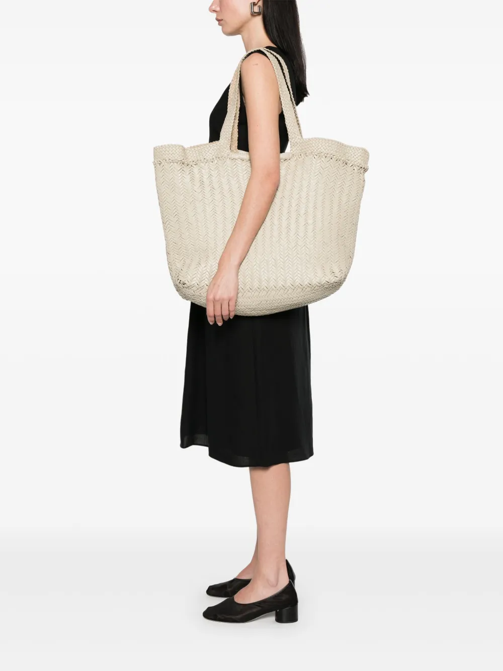 DRAGON DIFFUSION Oversized shopper - Beige