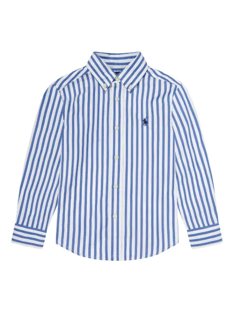 POLO RALPH LAUREN KIDS striped poplin shirt