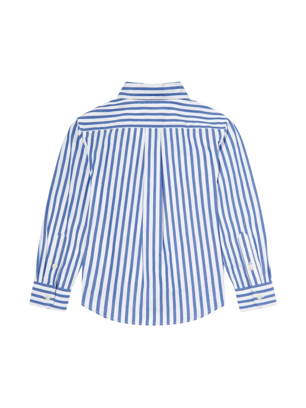 POLO RALPH LAUREN KIDS striped poplin shirt - Blauw