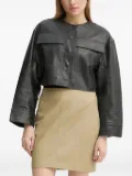 Day Birger Et Mikkelsen Malik cropped leather jacket - Black
