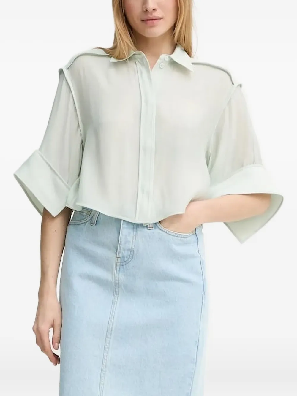 Day Birger Et Mikkelsen cropped shirt | Green | Image 1