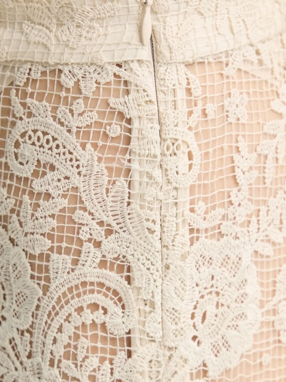 Day Birger Et Mikkelsen Broek met kanten patroon Beige