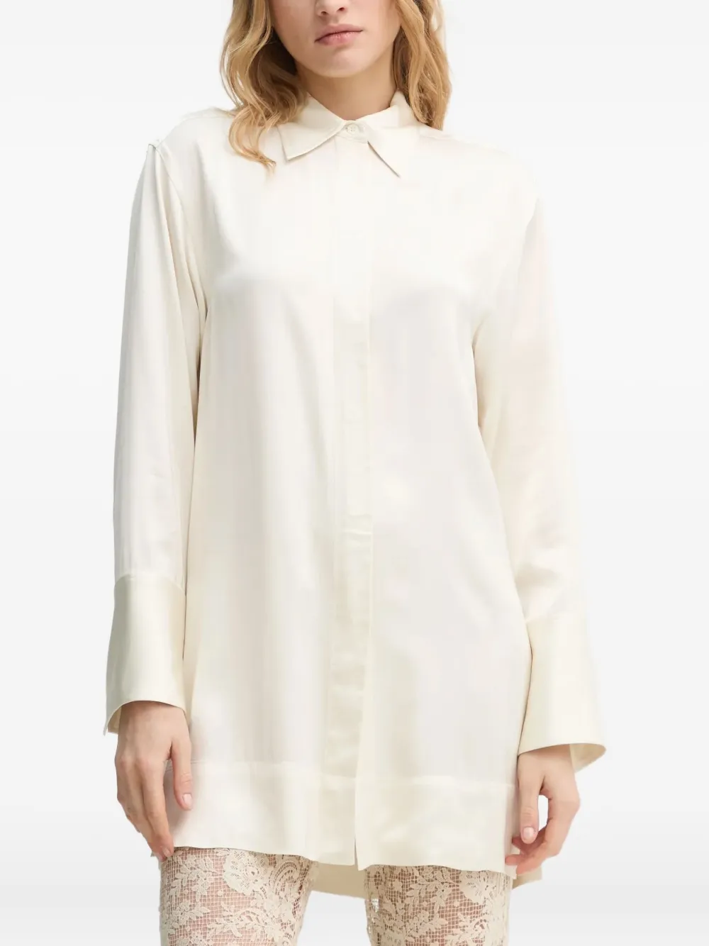 Day Birger Et Mikkelsen Long-sleeve Shirt In White