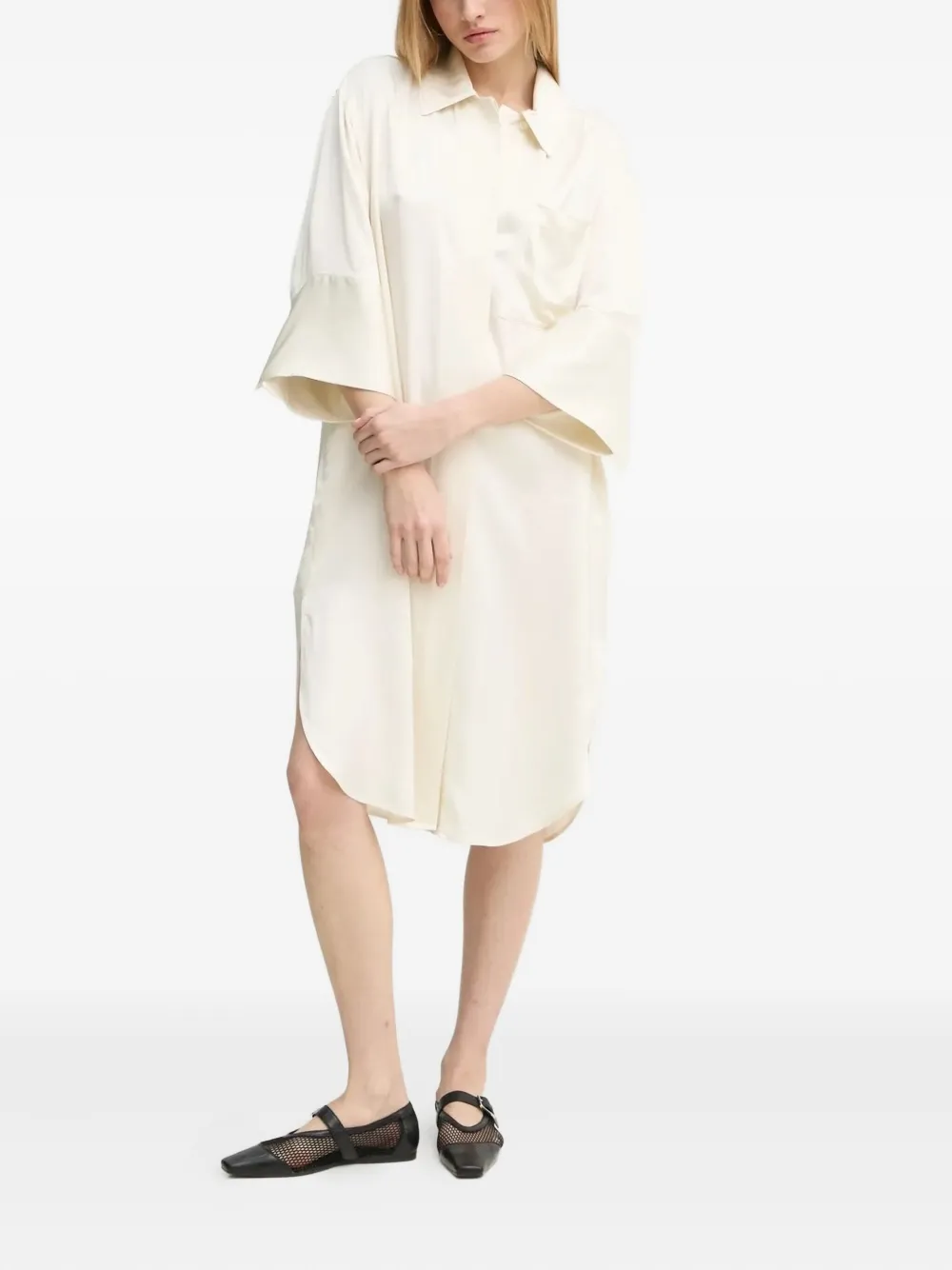Day Birger Et Mikkelsen patch-pocket midi shirt dress | Neutrals | Image 1