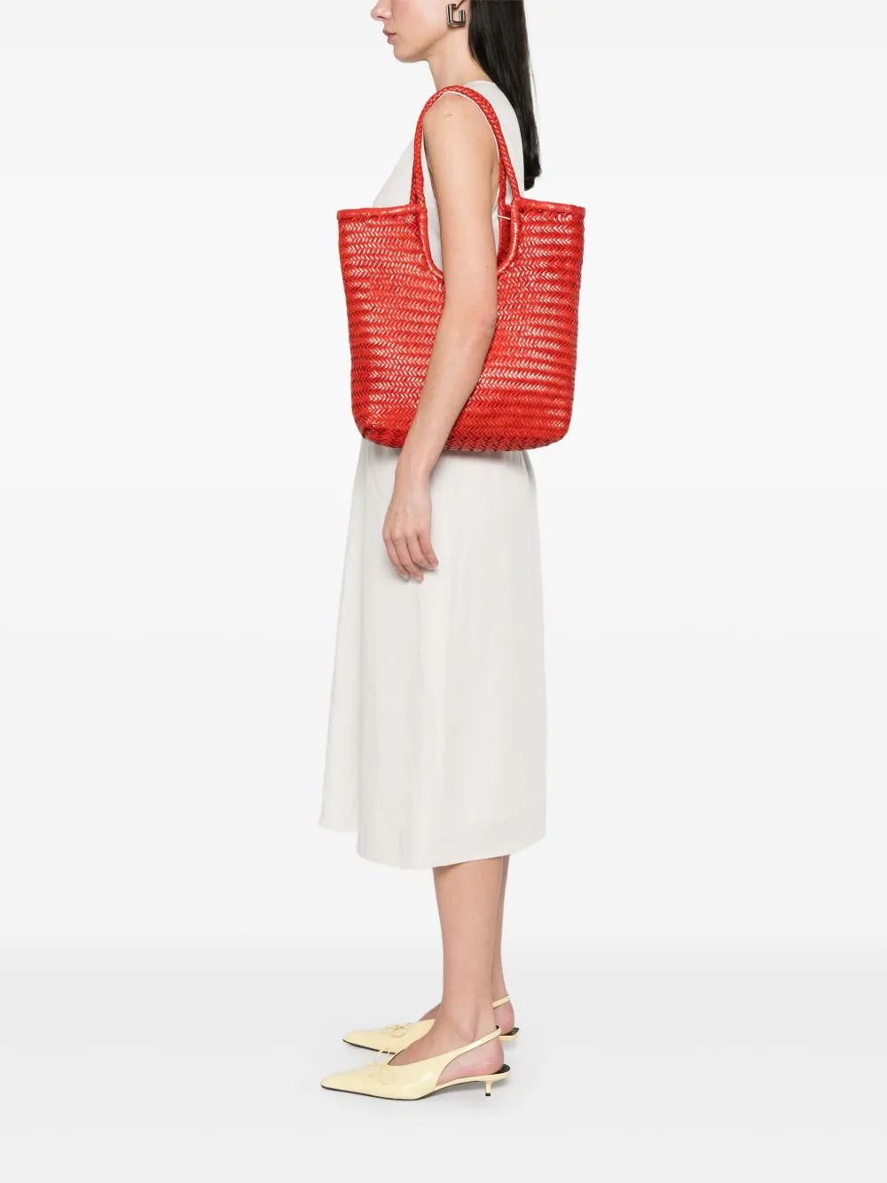 DRAGON DIFFUSION NS Diagonal Triple Jump shopper - Rood