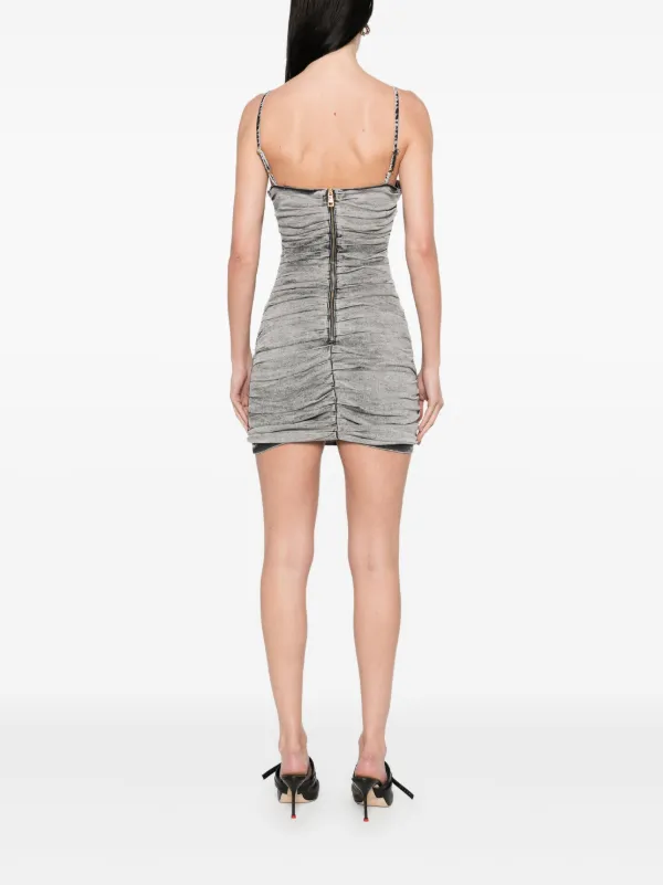 【完売必至♡】ELISABETTAFRANCHI デニム ミニドレス Elisabetta Franchi デニム ミニドレス | グレー | FARFETCH JP