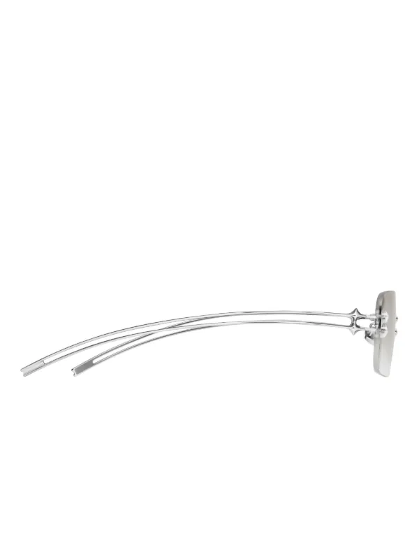 Gentle Monster Tetra 02(BRM) Sunglasses | Silver | FARFETCH