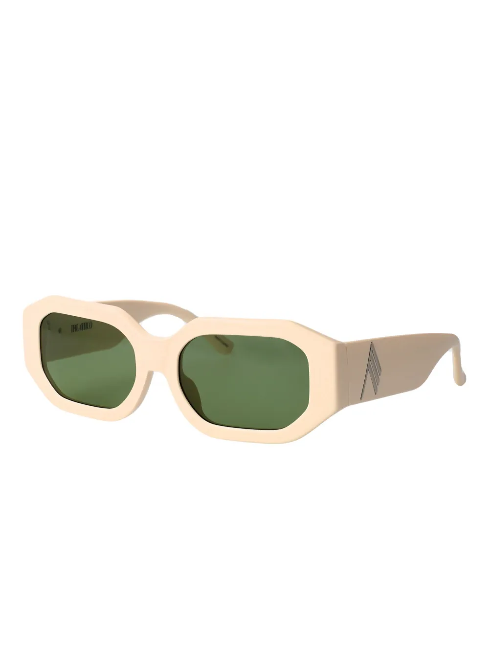 The Attico Blake hexagonal sunglasses - Beige