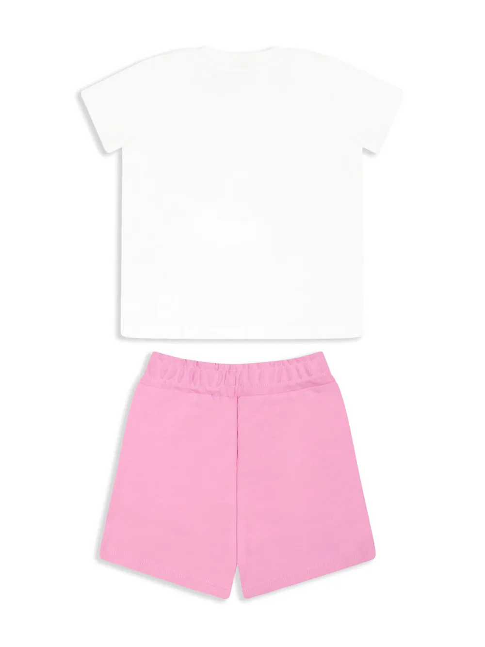 MSGM Kids logo-print shorts - Roze