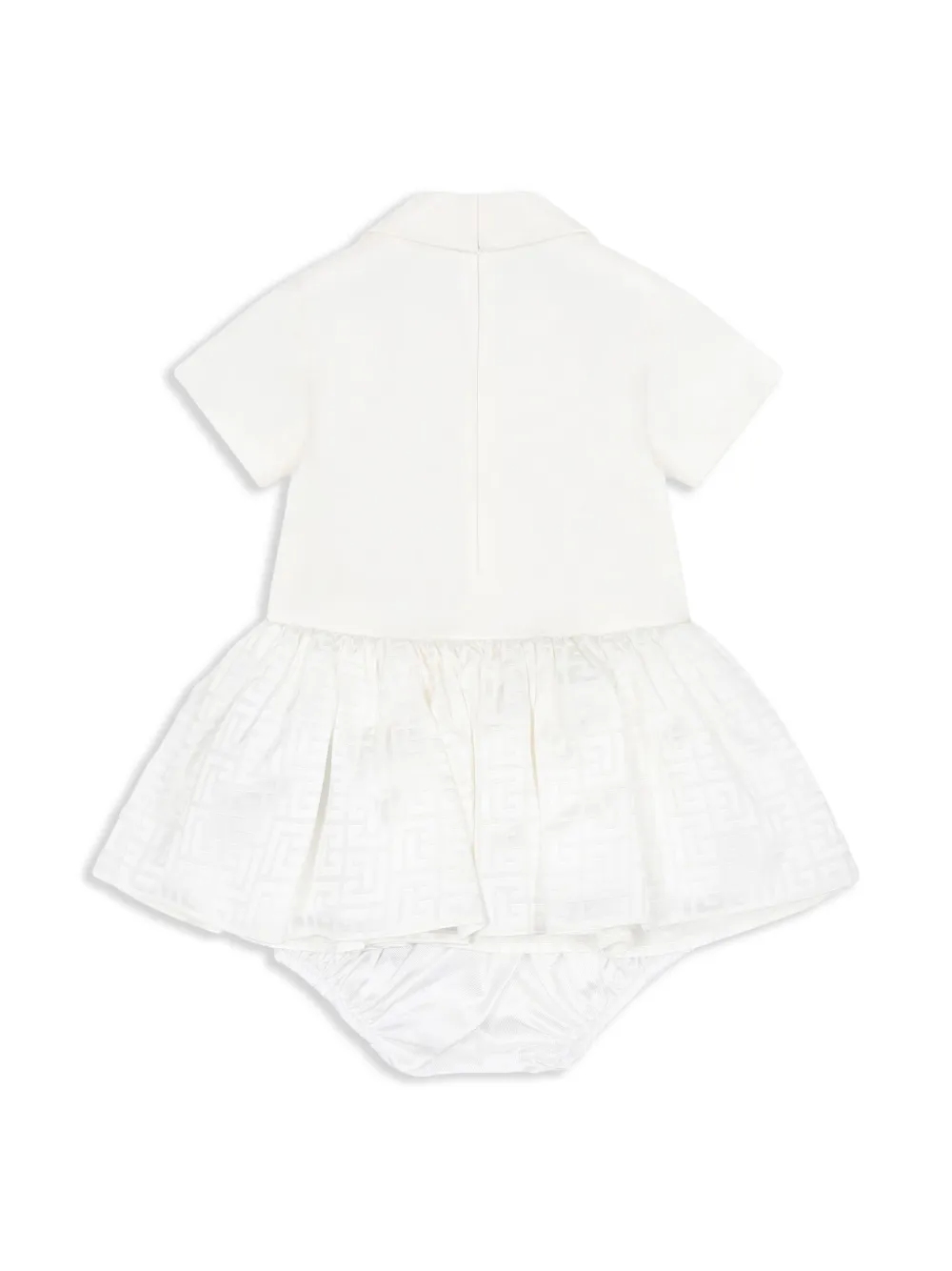 Balmain Kids double-breasted dress - Wit