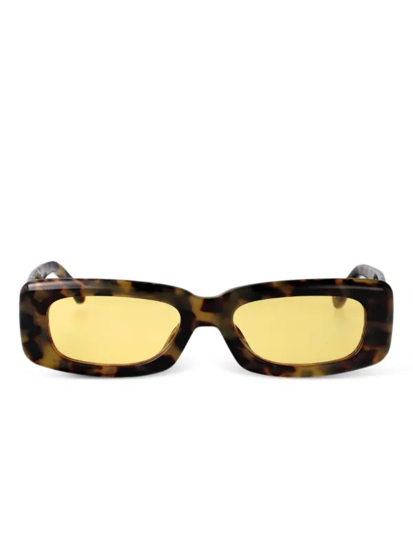 The Attico Mini Marfa Sunglasses in Brown