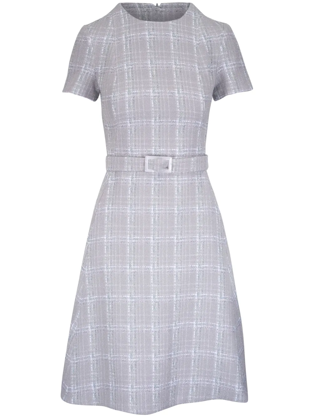 Kiton Geruite tweed jurk Grijs