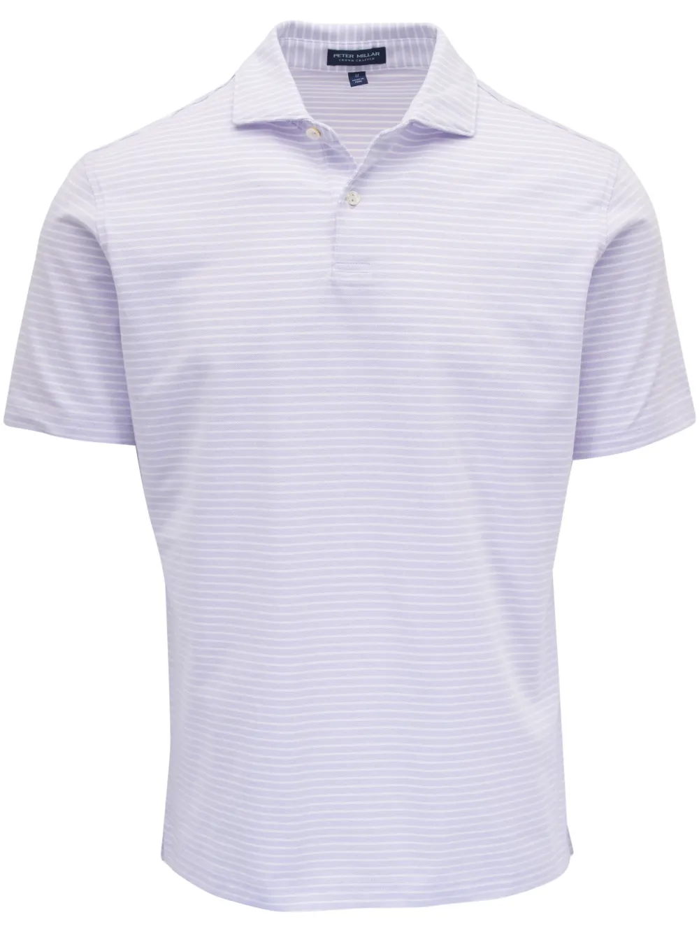 Peter Millar playera tipo polo con rayas estampadas | morado | Image 1