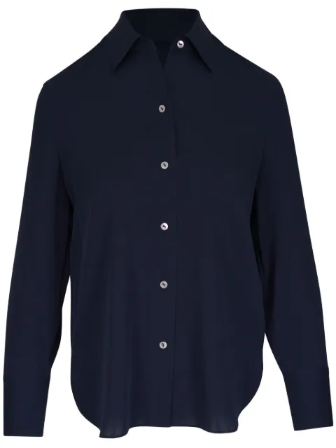 Vince camisa con cuello italiano