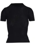 Nili Lotan ribbed T-shirt - Black