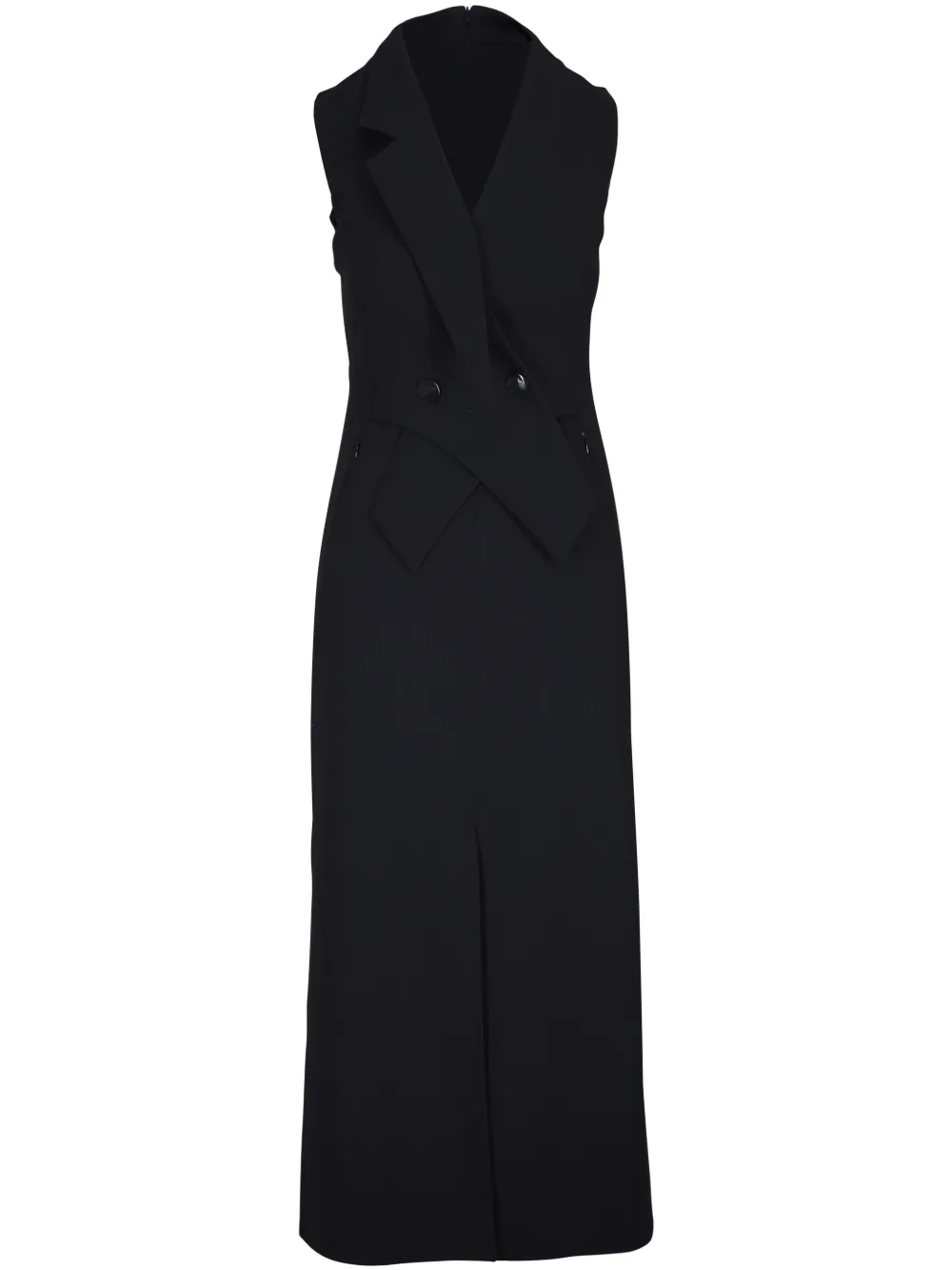 Akris Mouwloze maxi-jurk Zwart