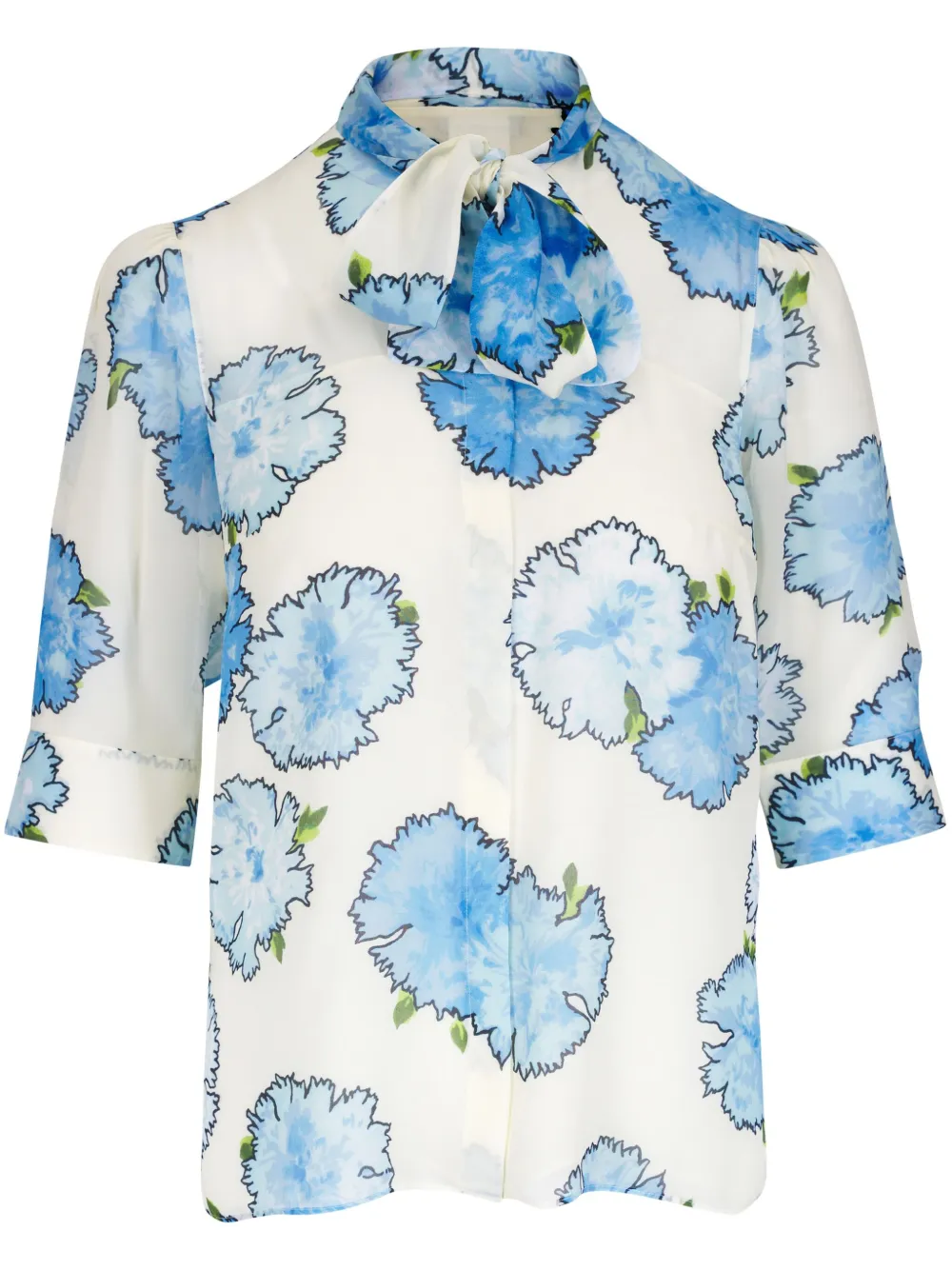 Akris Punto Blouse met halternek Wit