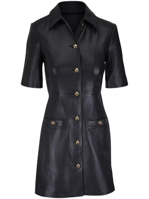 Veronica Beard leather mini dress