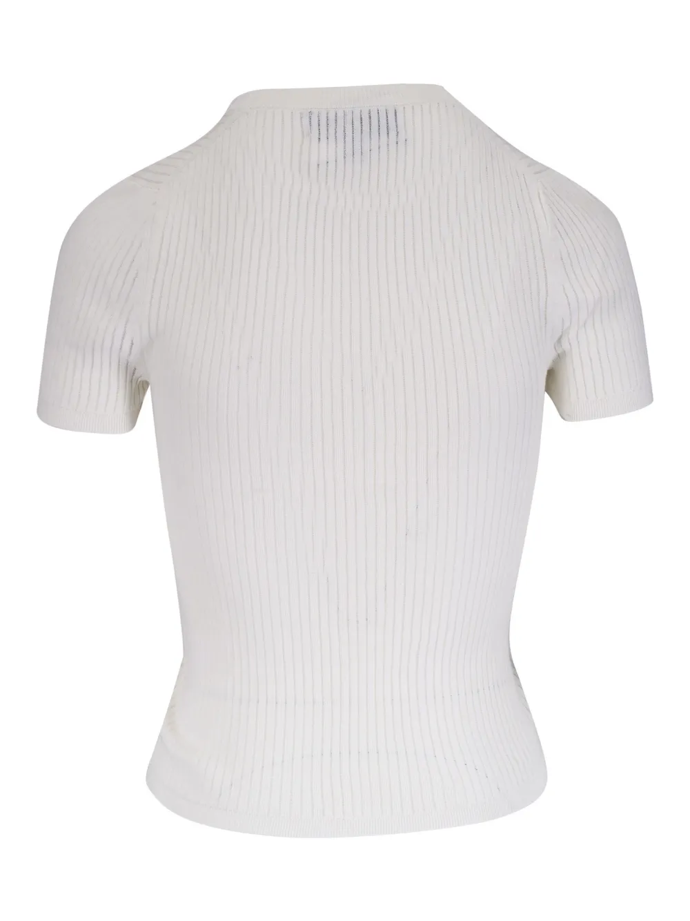 Nili Lotan Geribbeld T-shirt Wit