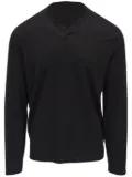 Vince split neck t-shirt - Black