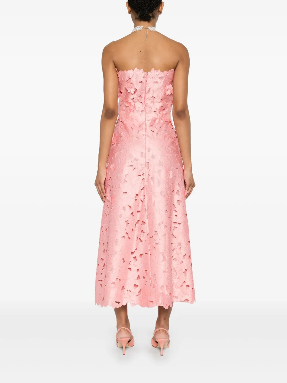 Costarellos Norina maxi-jurk Roze