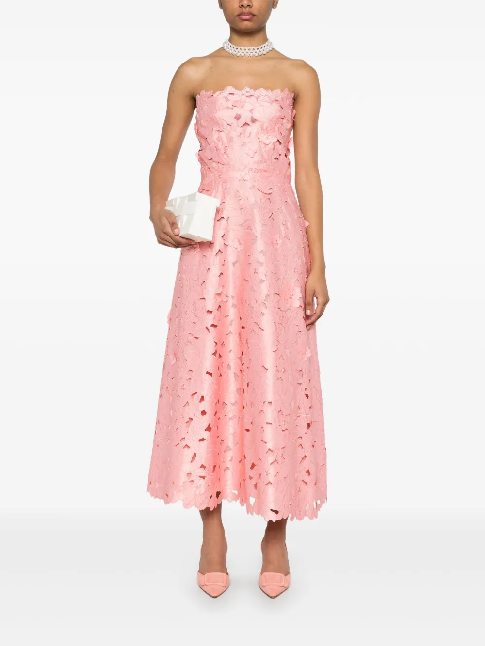 Costarellos Norina maxi-jurk - Roze