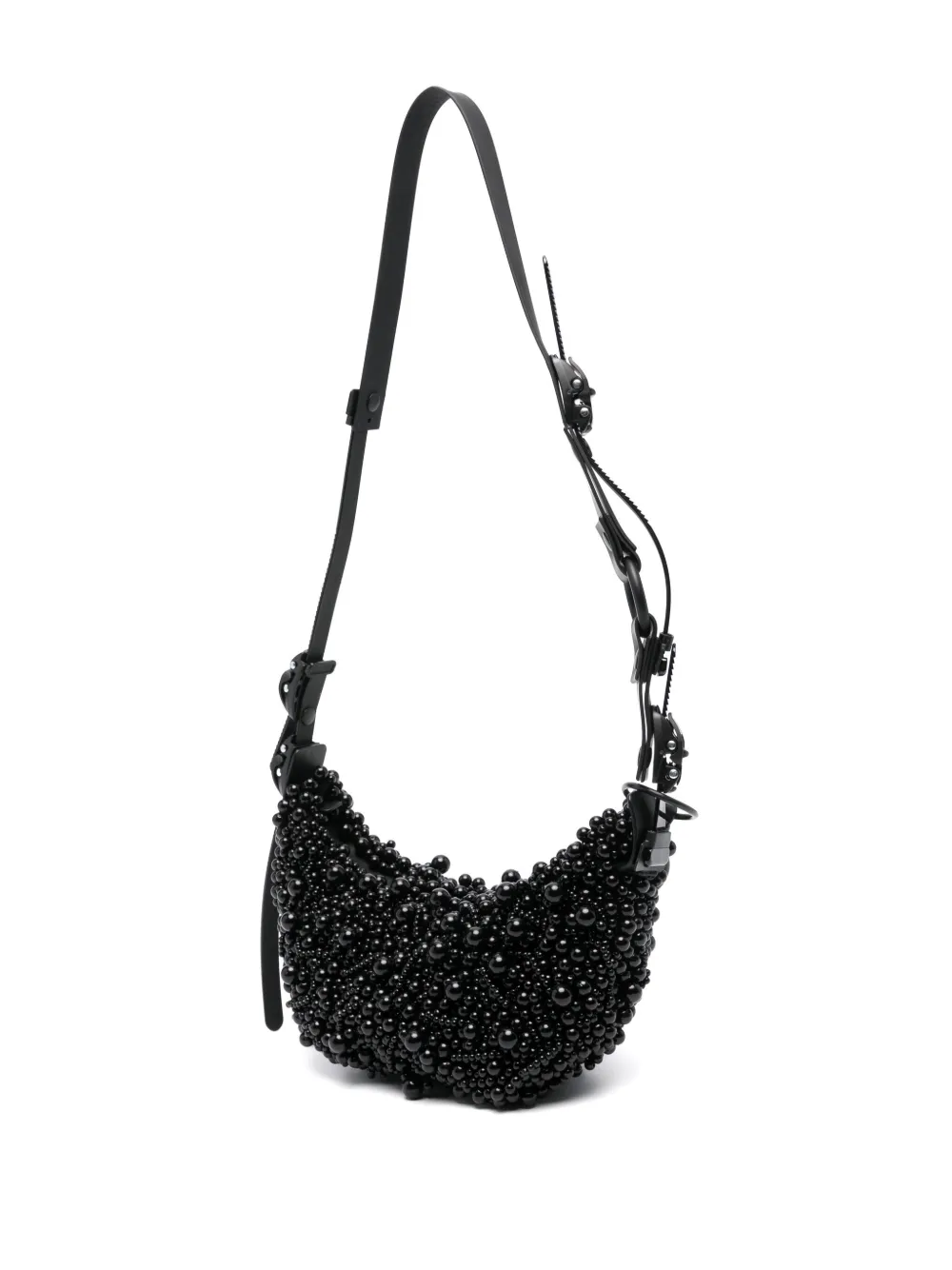 Junya Watanabe pearl-detail shoulder bag - Zwart