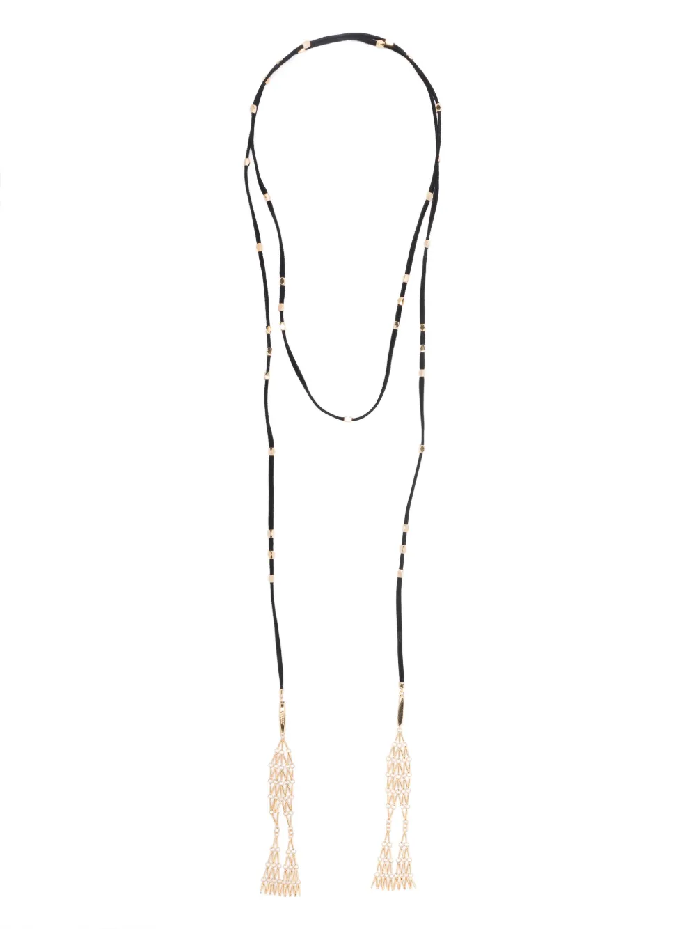 ISABEL MARANT Colar com tassel em metal | Preto | Image 1