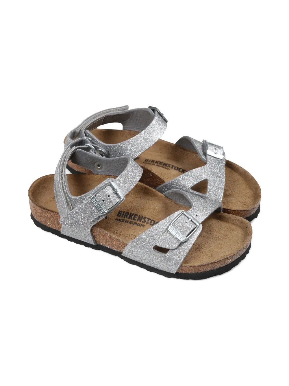 Birkenstock Rio Sandals In Silver