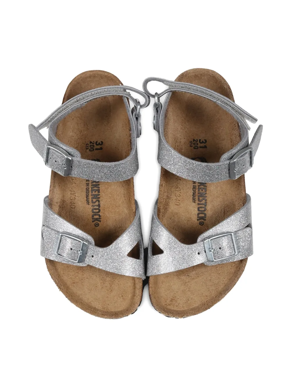 Birkenstock Rio Sandals In Silver