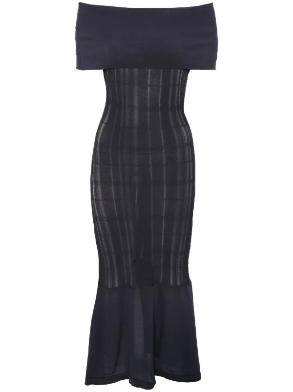 OUR LEGACY Cover Midi Dress in Blue