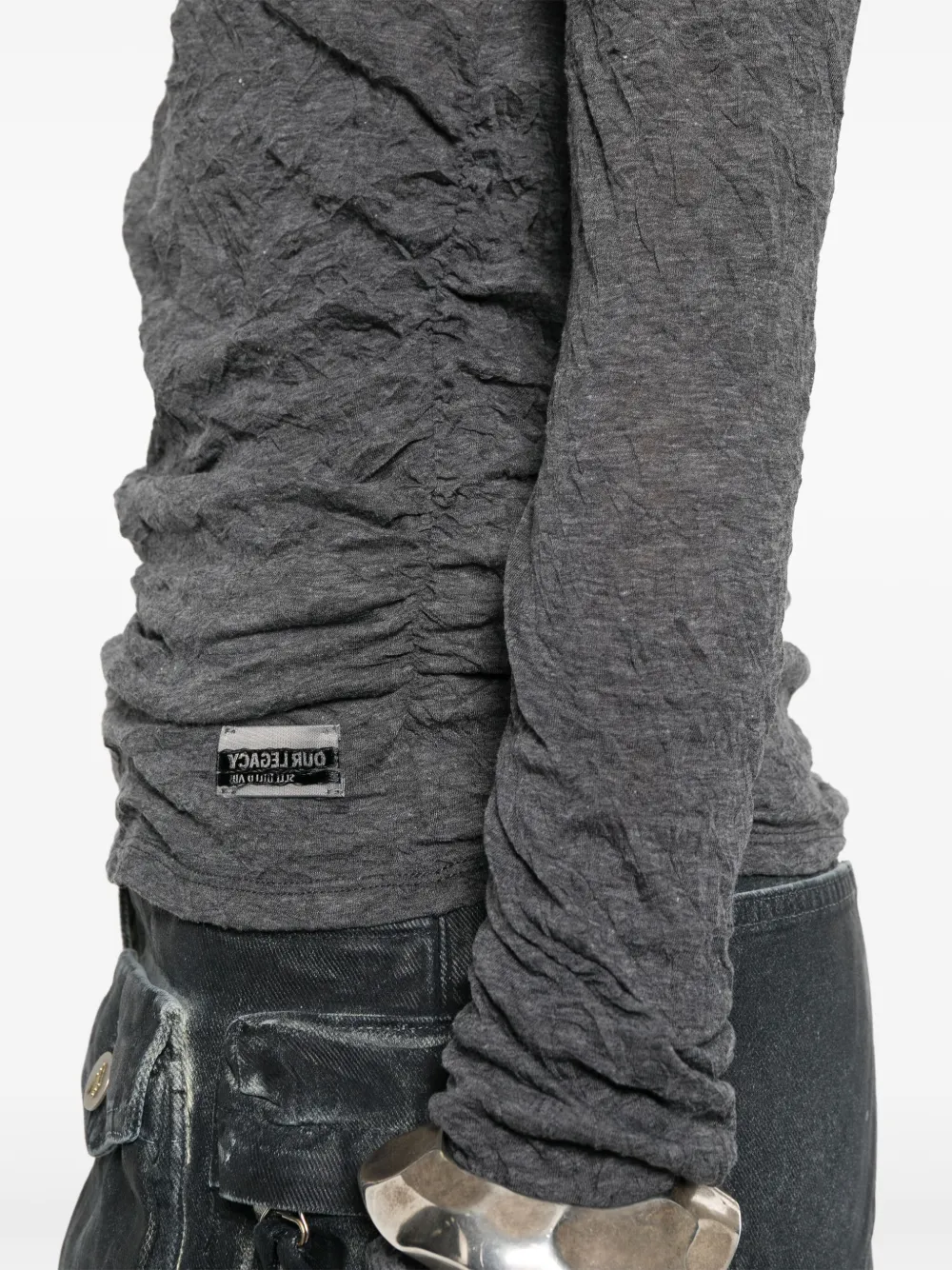 Shop Our Legacy Strain T-shirt In Grey