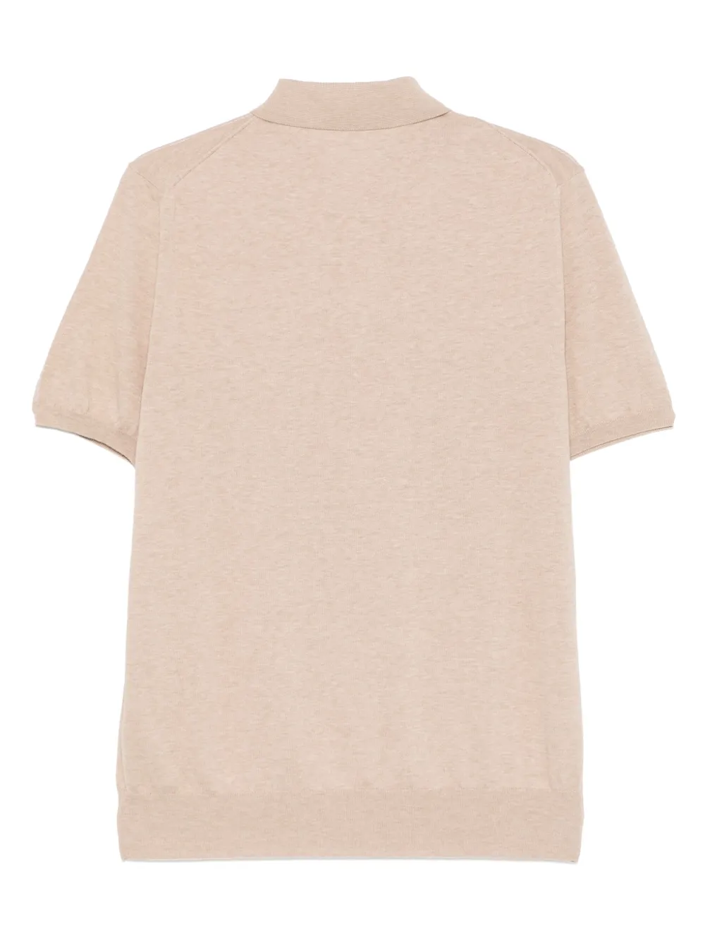 Caruso Katoenen poloshirt - Beige