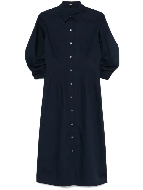 Theory ruched-detail midi dress