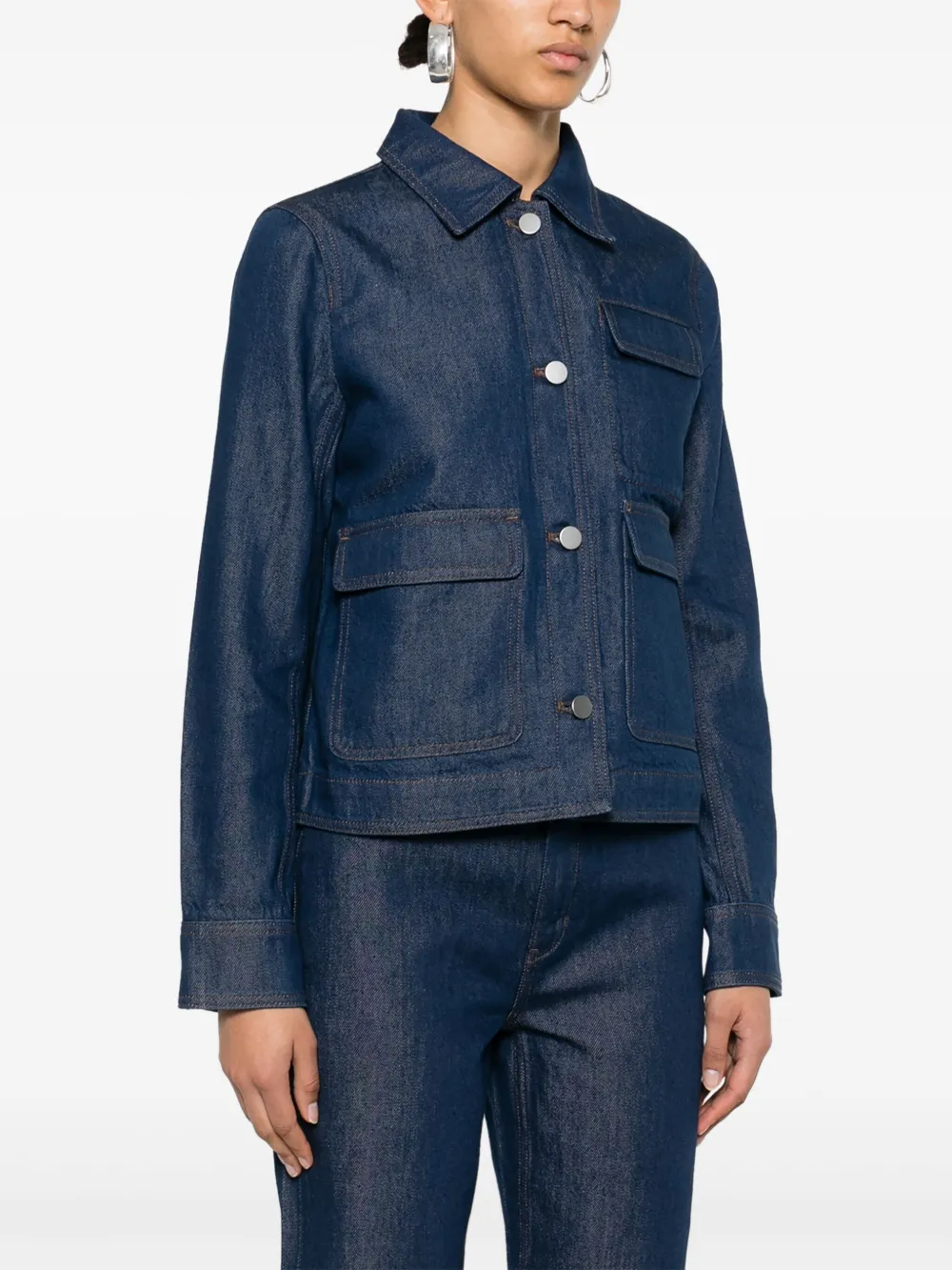 Theory Denim jack Blauw