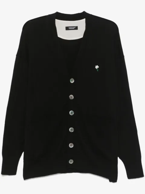 Undercover floral-appliqué cardigan 
