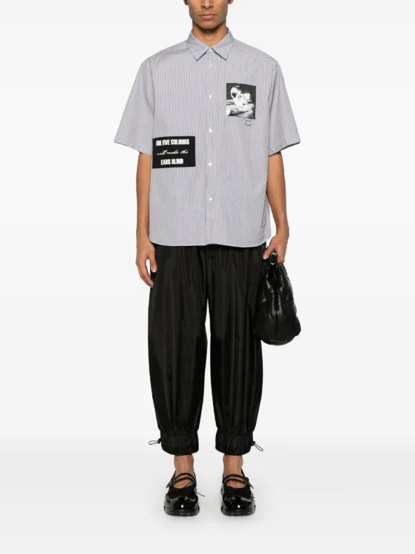 Undercover Patchwork Shirt | Black | FARFETCH