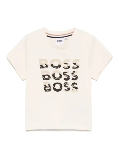 BOSS Kidswear playera con logo en relieve