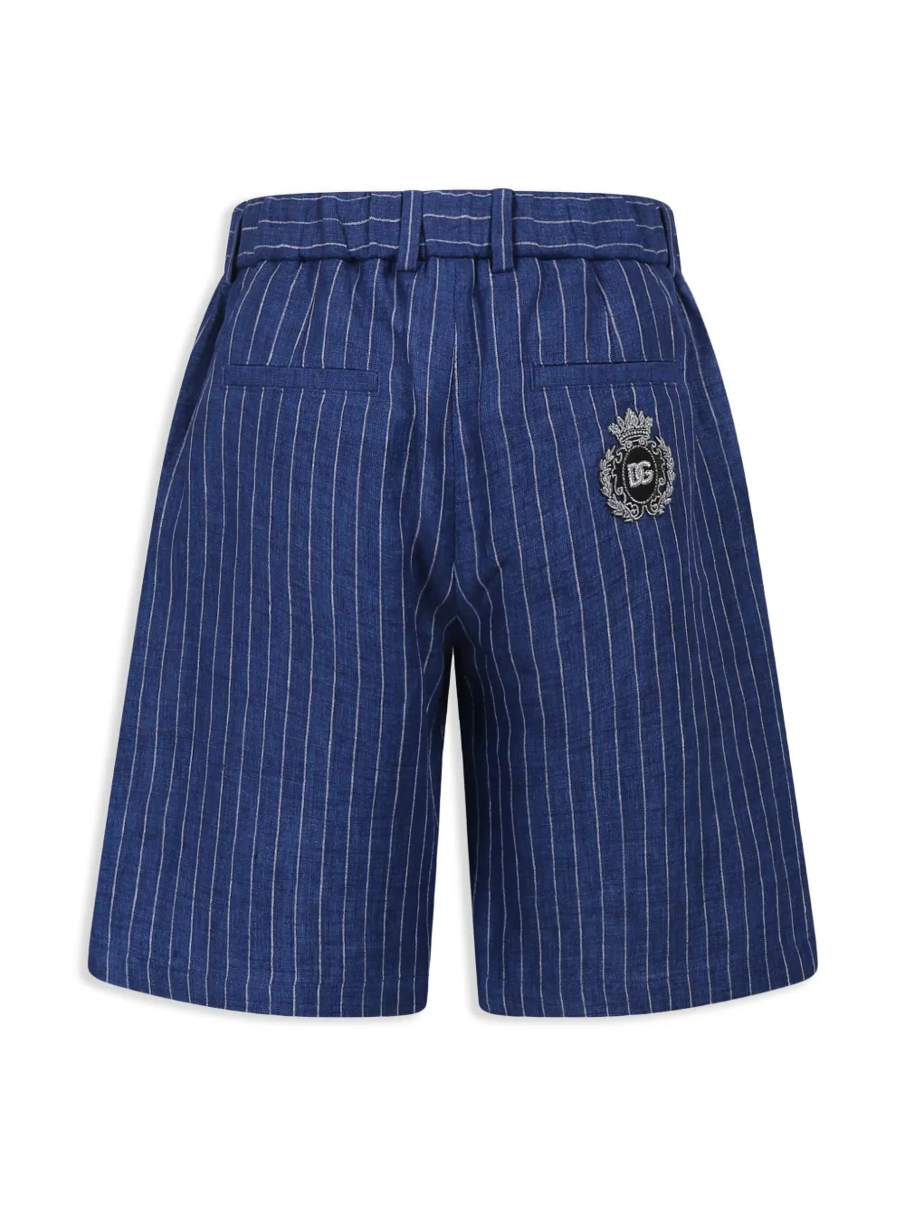 Dolce & Gabbana Kids pinstripe bermuda shorts - Blauw