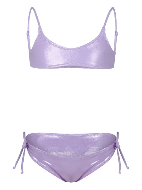 MC2 Saint Barth Kids metallic-finish bikini 