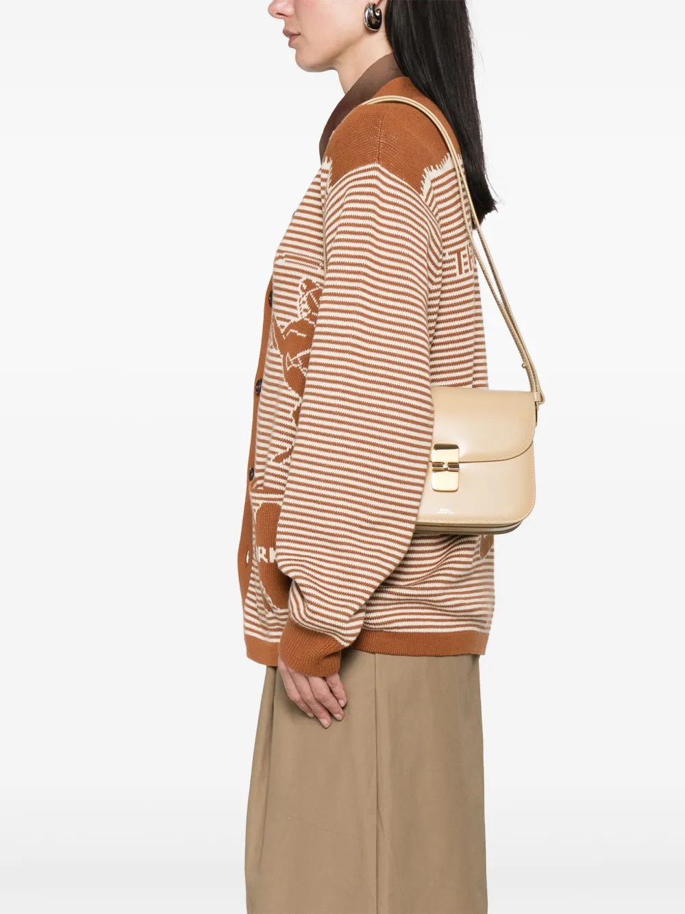 A.P.C. small Grace shoulder bag - Beige