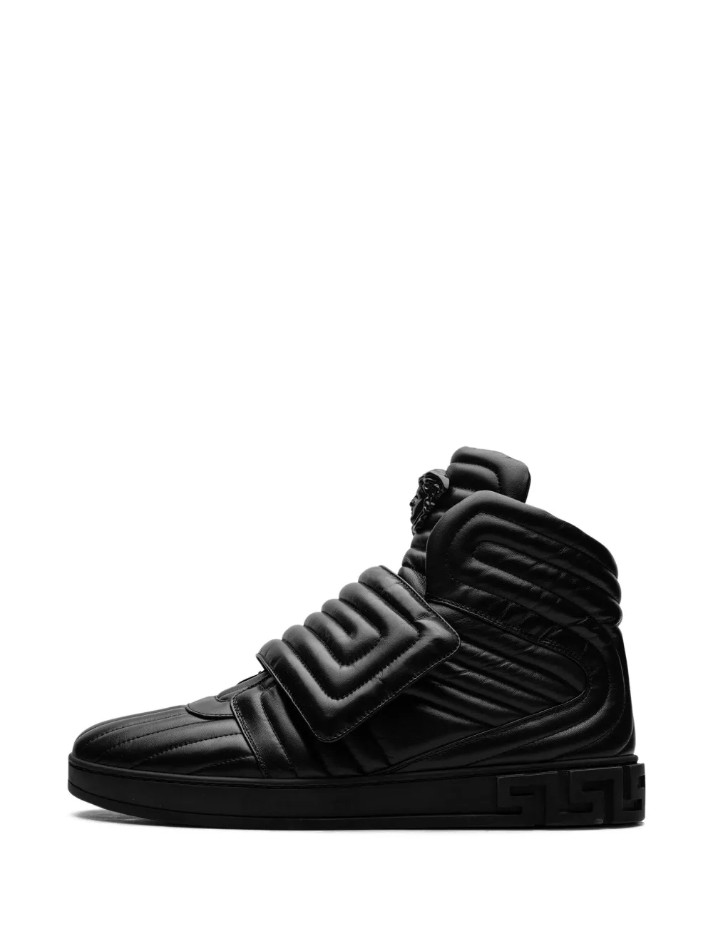 Versace Medusa gewatteerde sneakers Zwart