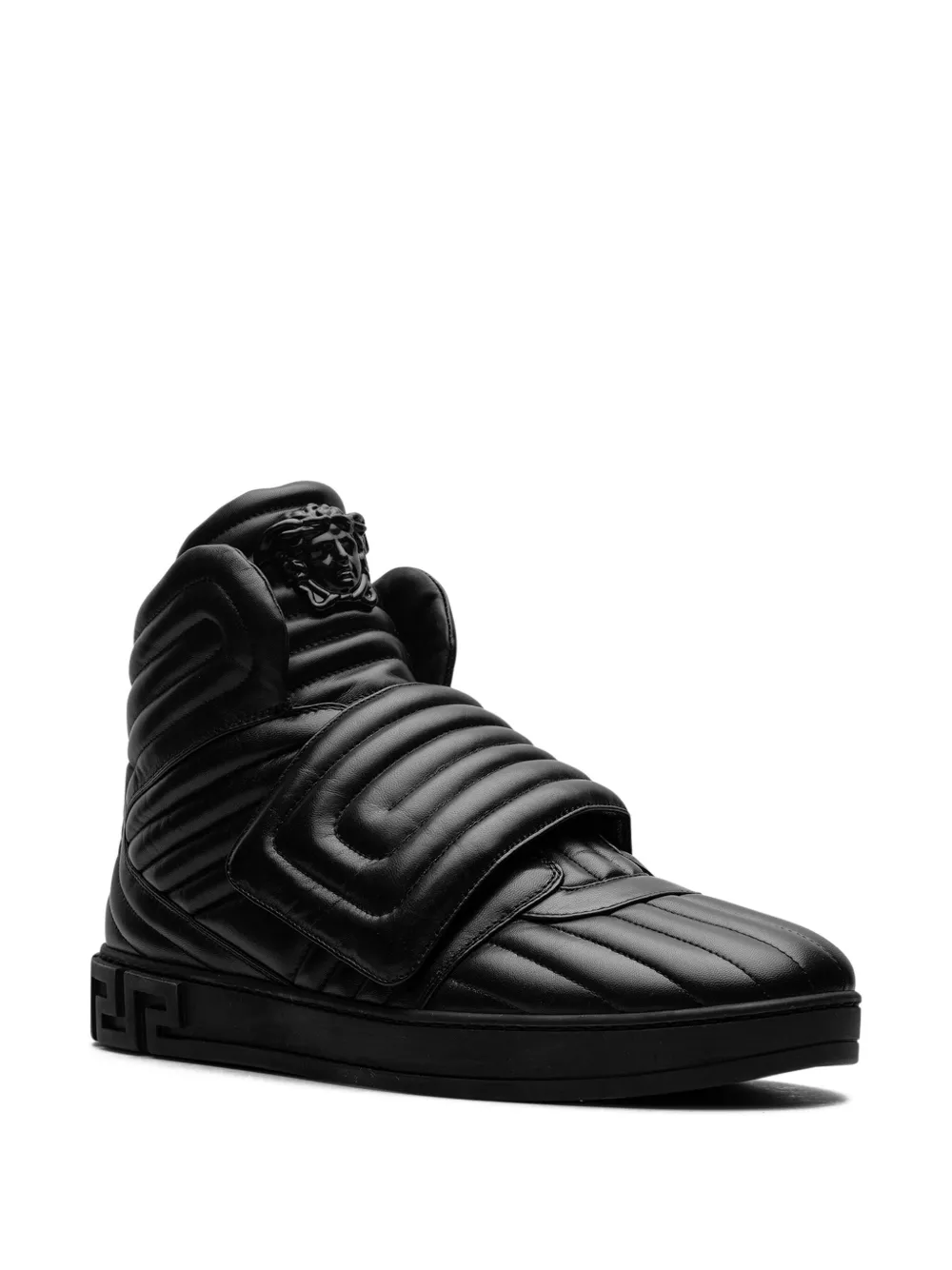 Versace Medusa quilted sneakers - Zwart