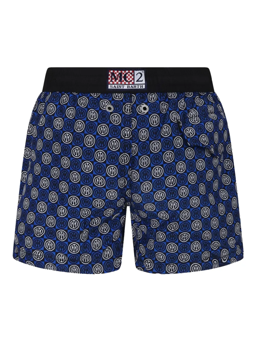 MC2 Saint Barth Kids Inter-print swim shorts - Blauw