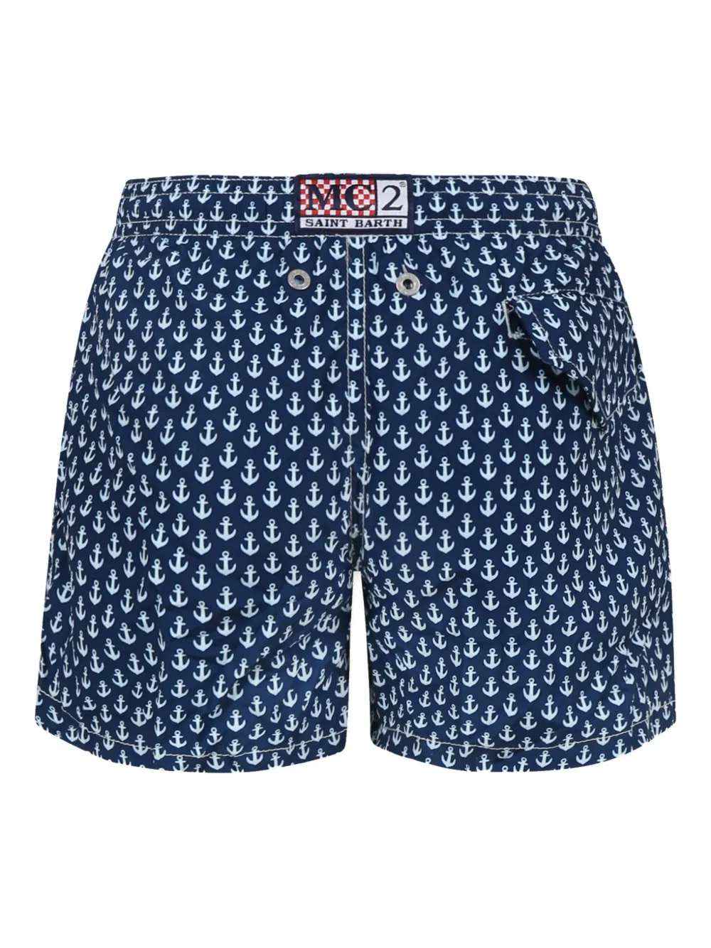 MC2 Saint Barth Kids anchor-print swim shorts - Blauw