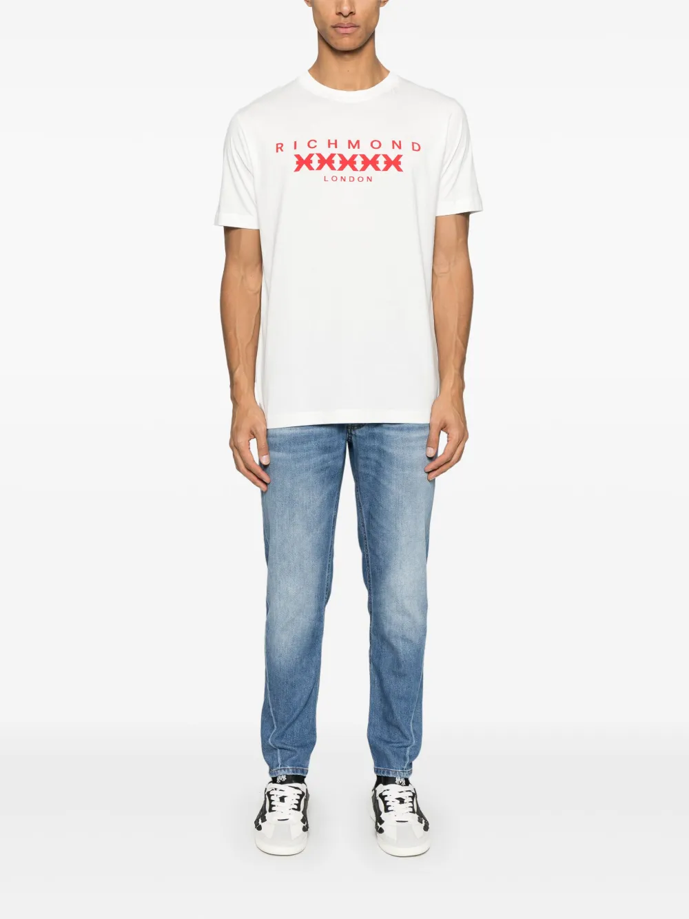 John Richmond logo-print T-shirt - Wit