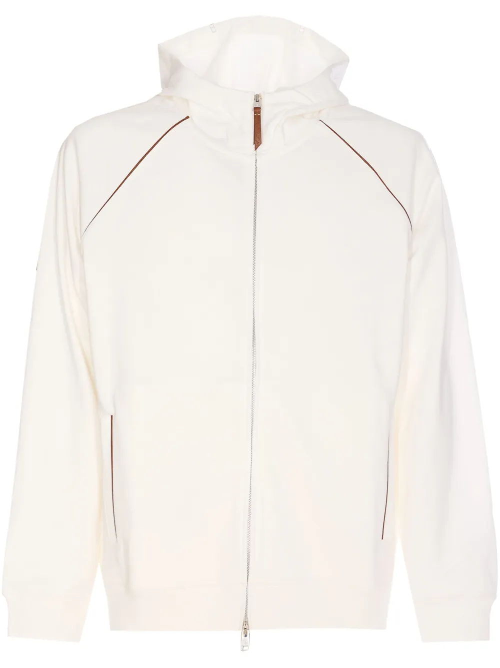 Brunello Cucinelli hoodie con cierre | blanco | Image 1