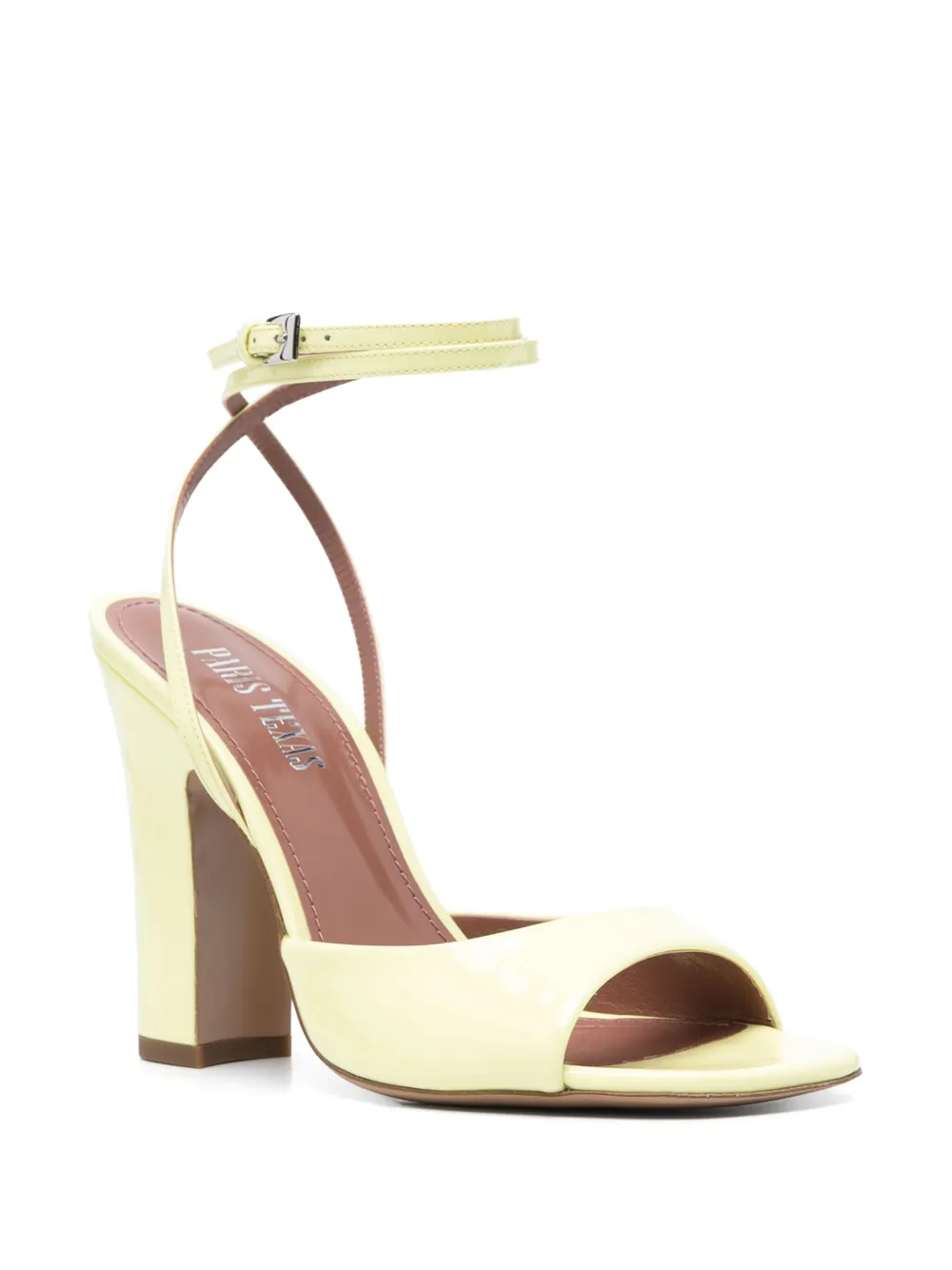 Paris Texas 100mm Lara sandals Yellow