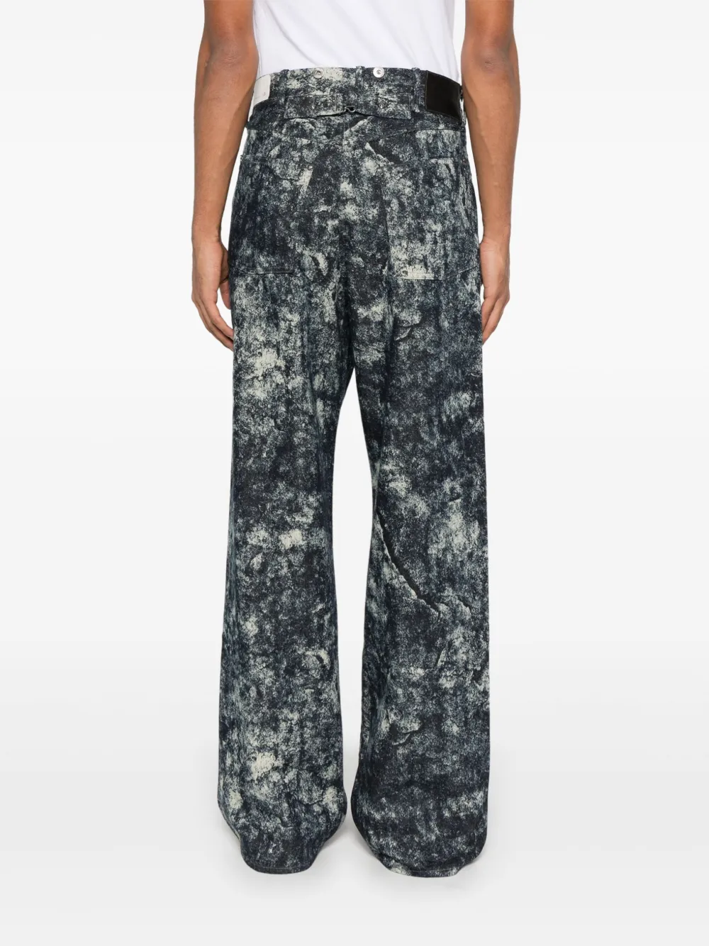 Taiga Takahashi Printed Jeans In Blue